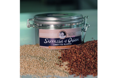 Glass jar of quinoa